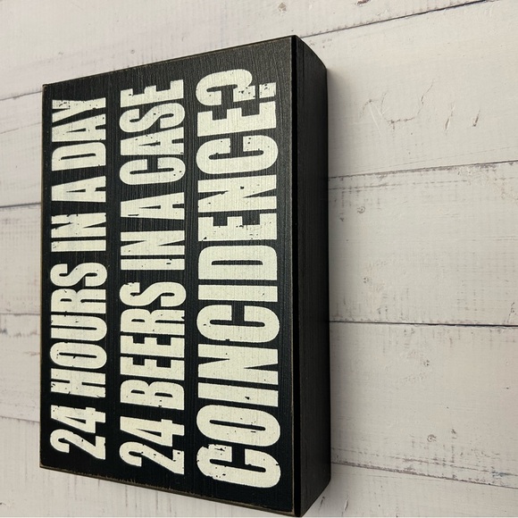 Black and White Wall Decor Sign - Picture 2 of 5